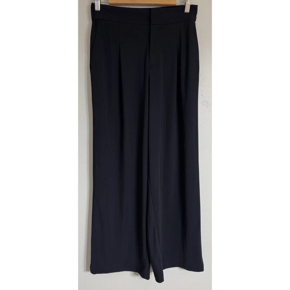Athleta Pinnacle High Rise Trouser Pants Wide Leg Women’s Size 6 Black Pockets - Picture 6 of 12